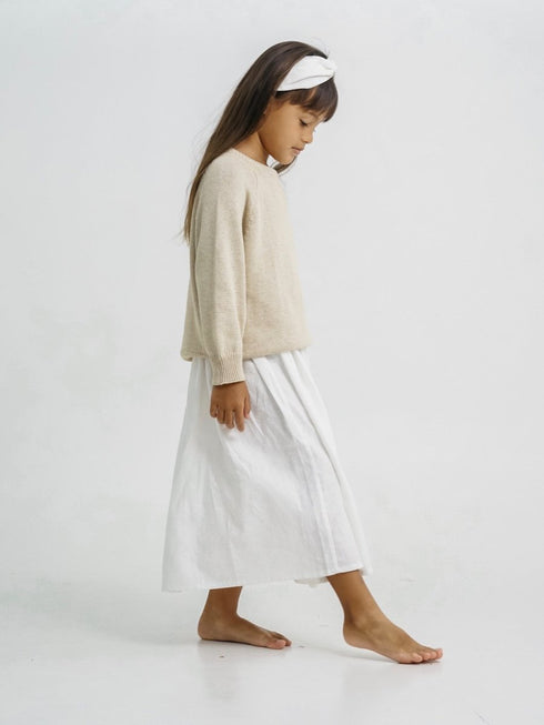 Knitted sweater in Beige